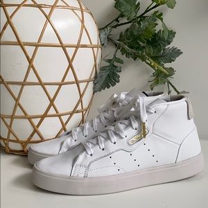 BNIB Adidas Sleek Mid Hightops in White